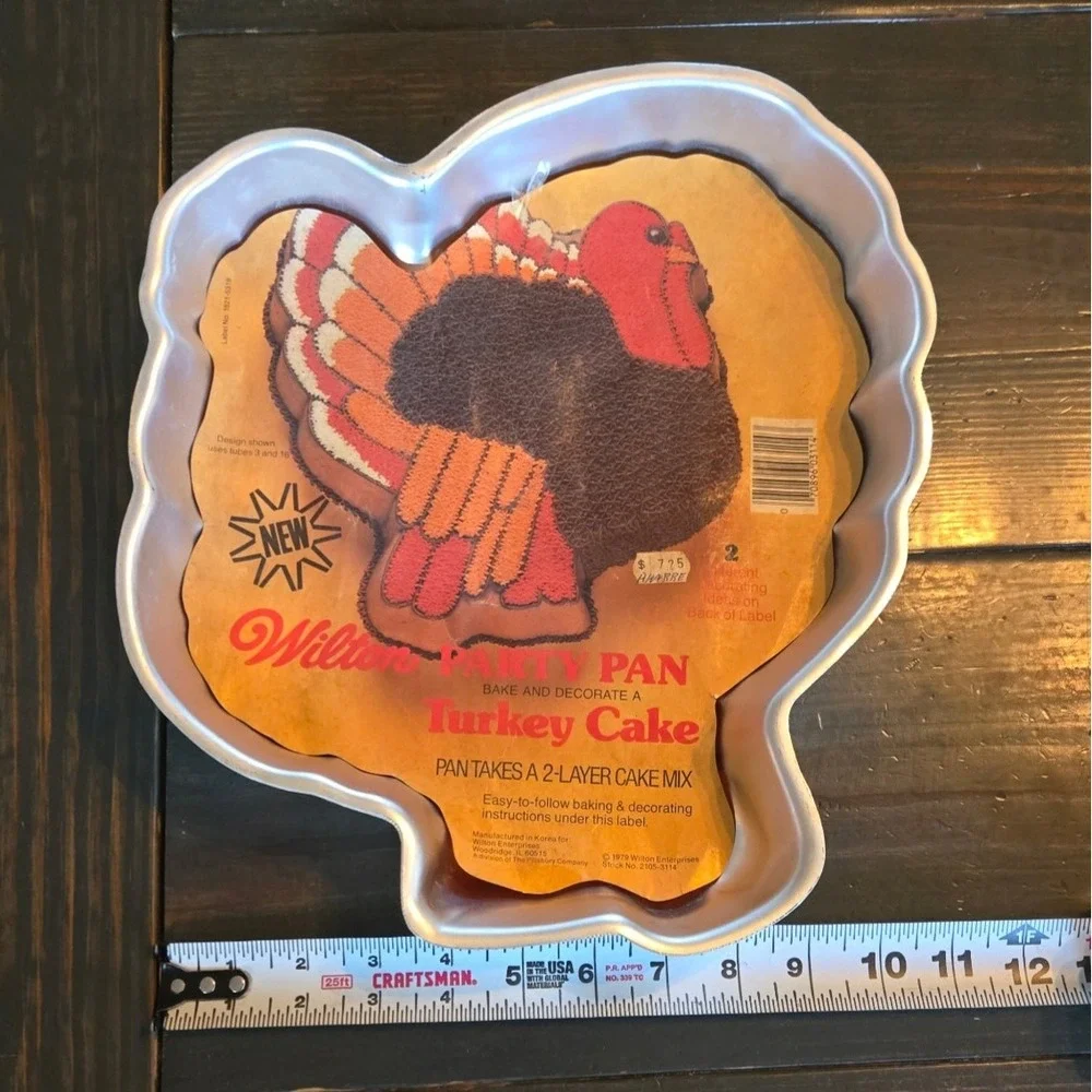 Vintage 1979 Wilton Turkey Cake Pan Thanksgiving‎ Autumn Party Pan 2105-3114